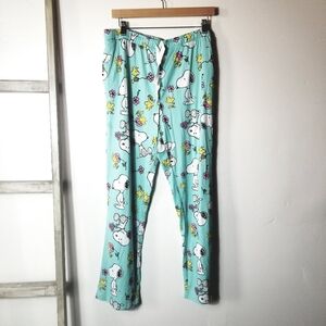 PEANUTS WOMEN'S SNOOPY FLORAL PAJAMA PANTS SIZE MEDIUM (READ FULL DESCRIPTION)